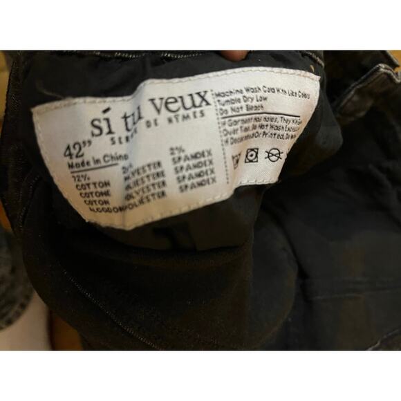 Si Tu Veux Marc Jeans Black Wash Superstack Mens Size 42 - Picture 4 of 5